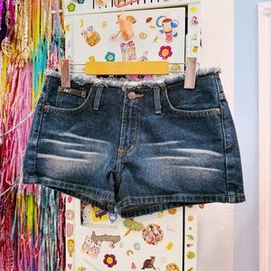 Vintage 90s y2k lei denim short shorts